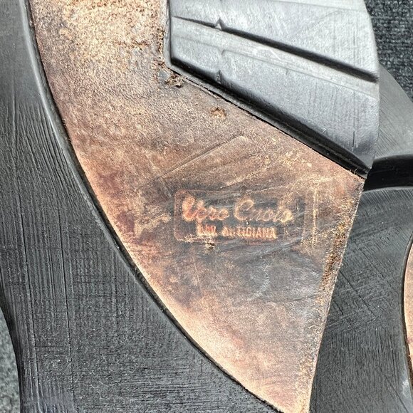 Skechers Motorcycle Boots Men's Size 11 Brown Leather Harness Buckle Square Toe - Picture 13 of 16